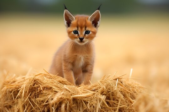 Caracal, caracal caracal, 6 meses de idade