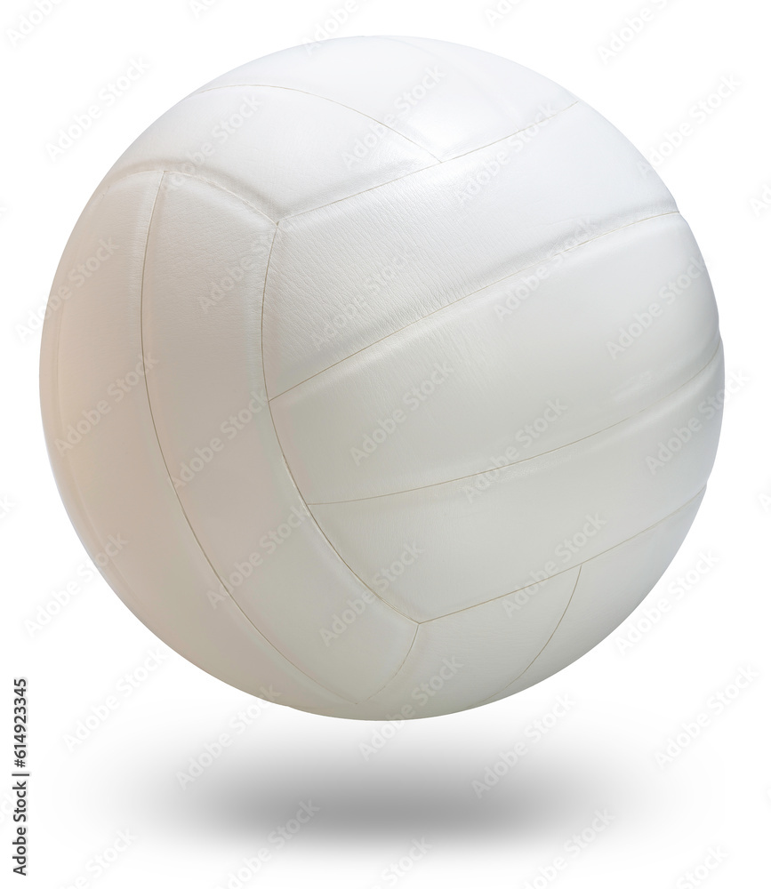 Wall mural Volleyball ball isolated on white background, Volleyball ball sports equipment on white With work path.