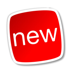 new red stickers illustration background