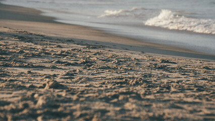 footprints on the sand