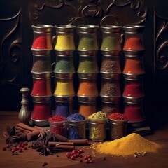 color spices background