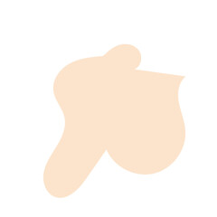 Cream Beige Abstract Shape Blob 