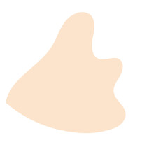 Cream Beige Abstract Shape Blob 