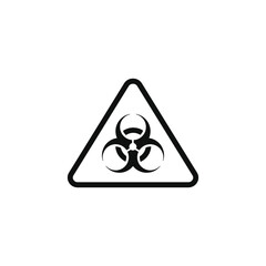 Biohazard caution warning symbol design vector