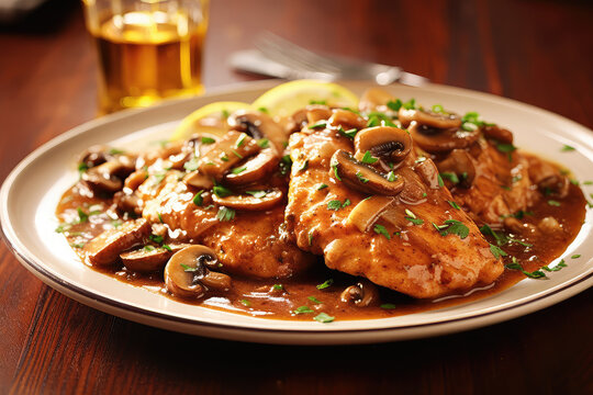 Chicken Marsala - ai generated 