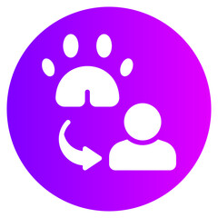 pet gradient icon