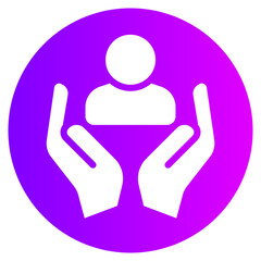 protect gradient icon