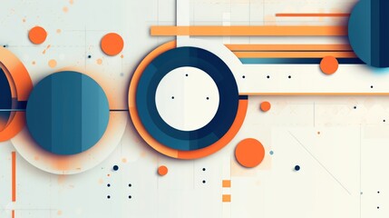 Obraz premium Scientific future technology. Abstract geometric for business presentation. flyer, poster, network technology communication background, Generative AI illustration