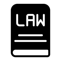 law glyph icon
