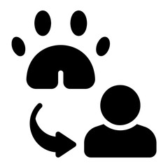 pet glyph icon