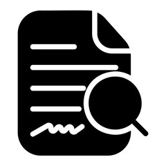 research glyph icon