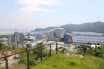 Fototapeta na wymiar Plant facilities of Qinshan Nuclear Power Plant