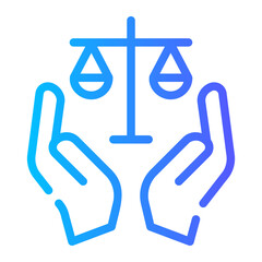 lawyer gradient icon