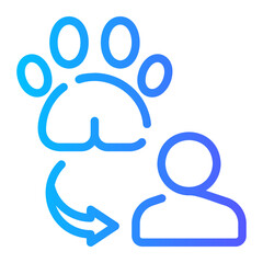 pet gradient icon