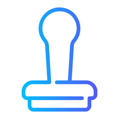 Obraz premium seal gradient icon