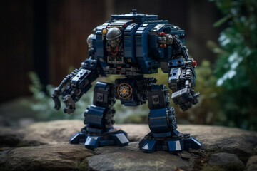 Toy robot cyborg soldier