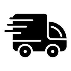 fast shipping Solid icon