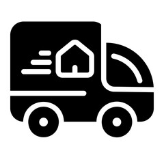 home delivery Solid icon