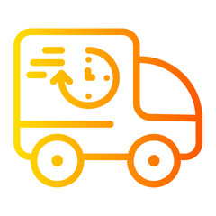 time tracking Line Gradient Icon