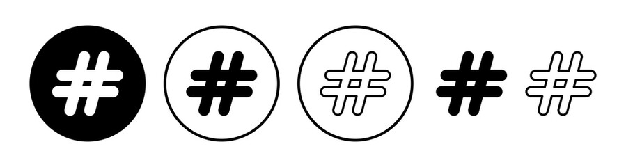 Hashtag icon vector. hashtag simbols