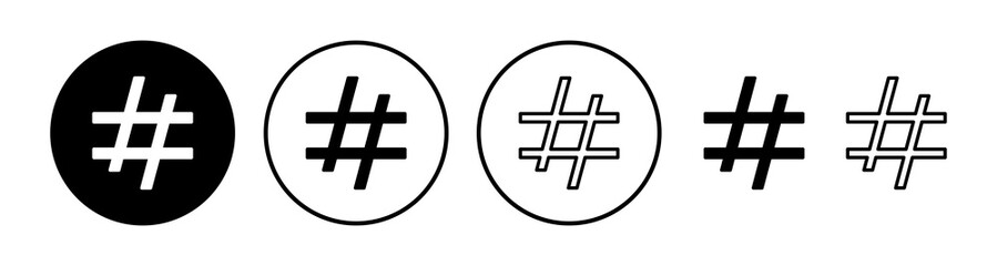 Hashtag icon vector. hashtag simbols