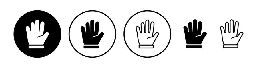 Obraz premium Hand icon vector. hand symbols. palm