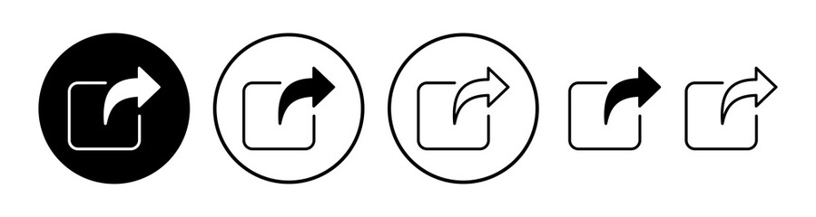 External link icon vector. hyperlink chain symbol. download, share,