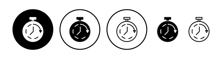 Clock icon. Time icon vector. Clock icon in trendy flat style isolated