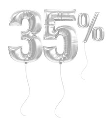 35 Percent Discount Silver Number