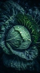 Obraz premium washed cabbage background