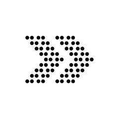 black solid arrows icon vector