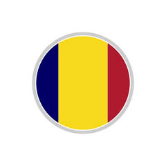 Fototapeta premium Chad flags icon set, Chad independence day icon set vector sign symbol