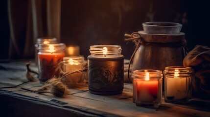 Scented candles. Known for their ability to create a soothing ambiance, enhance mood, and provide pleasant aromas. They are often used for relaxation, stress relief, and aroma therapy. Generative AI