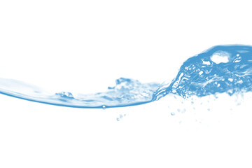 Water with transparent background in white background