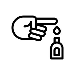 diabetes line icon illustration vector graphic