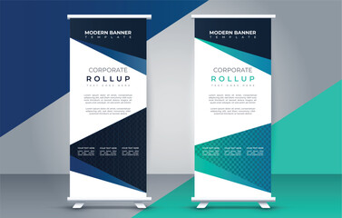  business roll up banner design display standee for presentation purpose