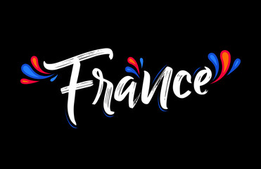 France Celebration Patriotic Banner design French flag colors
