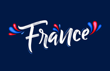 France Celebration Patriotic Banner design French flag colors