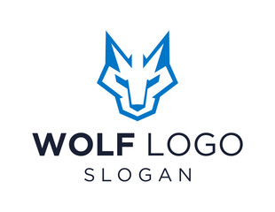 Obraz premium Logo about Wolf on a white background. created using the CorelDraw application.