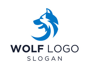 Logo about Wolf on a white background. created using the CorelDraw application.