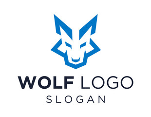Logo about Wolf on a white background. created using the CorelDraw application.