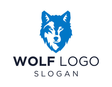 Logo about Wolf on a white background. created using the CorelDraw application.