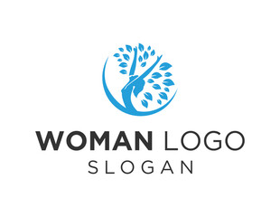 Obraz premium Logo about Woman on a white background. created using the CorelDraw application.