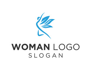 Logo about Woman on a white background. created using the CorelDraw application.