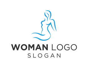 Logo about Woman on a white background. created using the CorelDraw application.