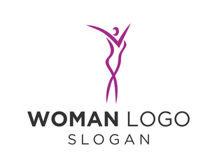 Logo about Woman on a white background. created using the CorelDraw application.