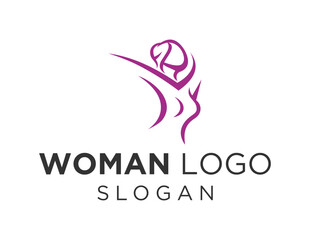 Logo about Woman on a white background. created using the CorelDraw application.