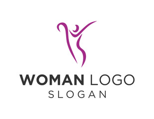 Logo about Woman on a white background. created using the CorelDraw application.