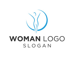 Logo about Woman on a white background. created using the CorelDraw application.