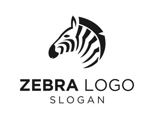 Logo about Zebra on a white background. created using the CorelDraw application.